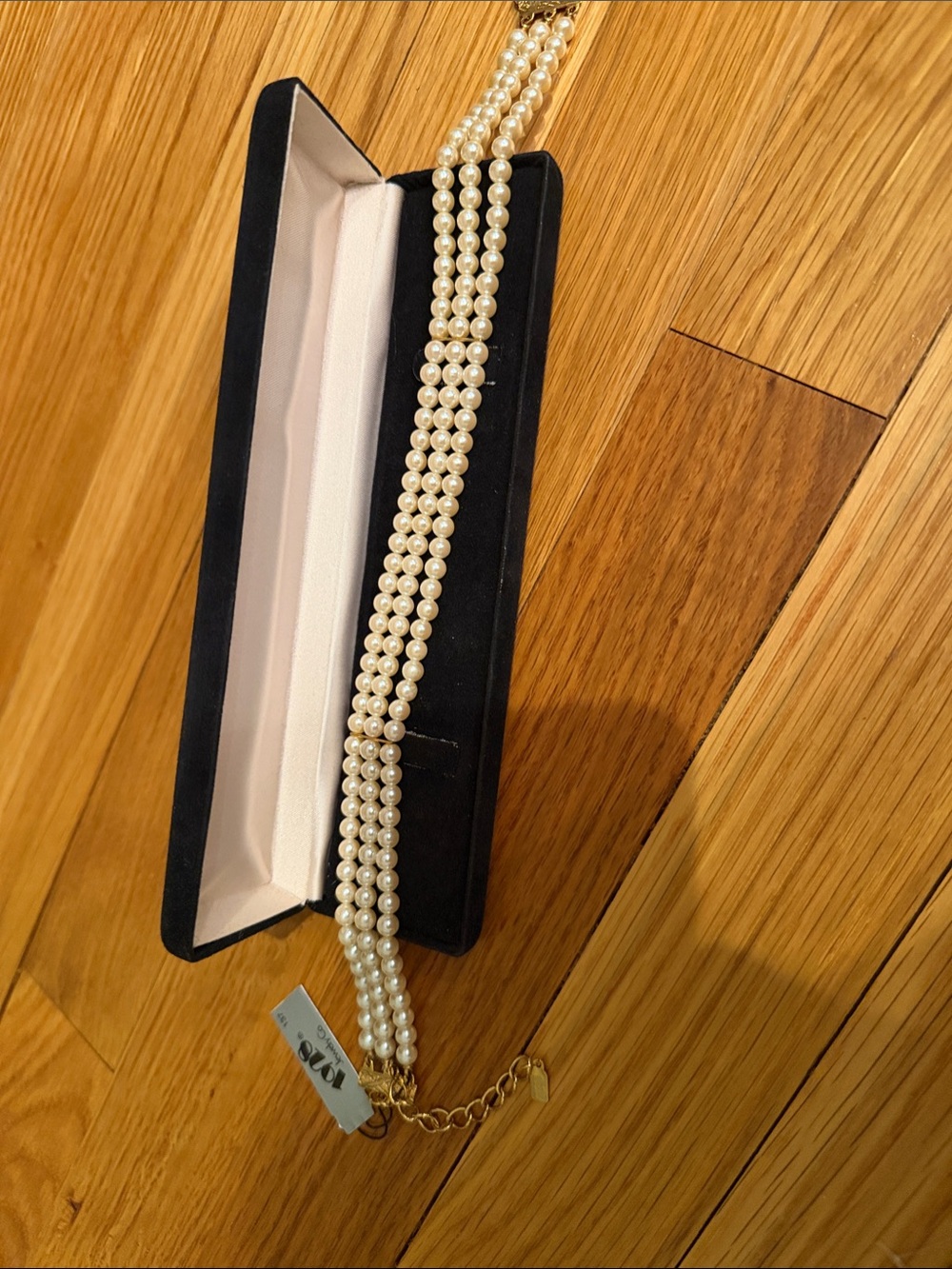 1928 Ivory Faux Pearl Multi-Strand Choker